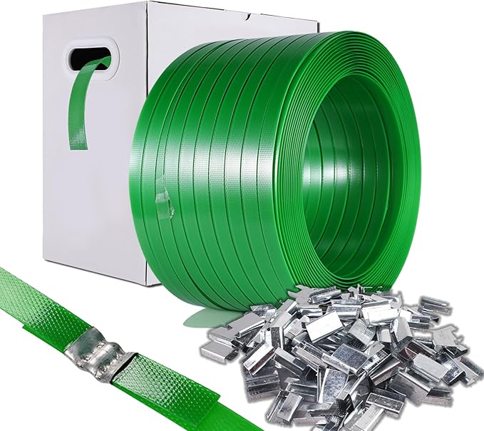 5/8" PET Strapping Roll with 100 Buckles