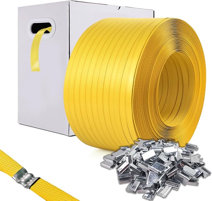 1/2" PP Strapping Roll with 400 Buckles